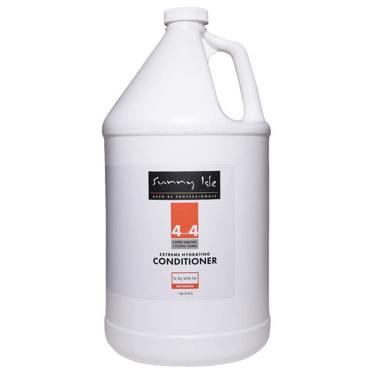 Sunny Isle 4AND4 Conditioner 1 Gallon - Professional Grade, Paraben & Sulfate Free, 4 Humectants & Vitamins