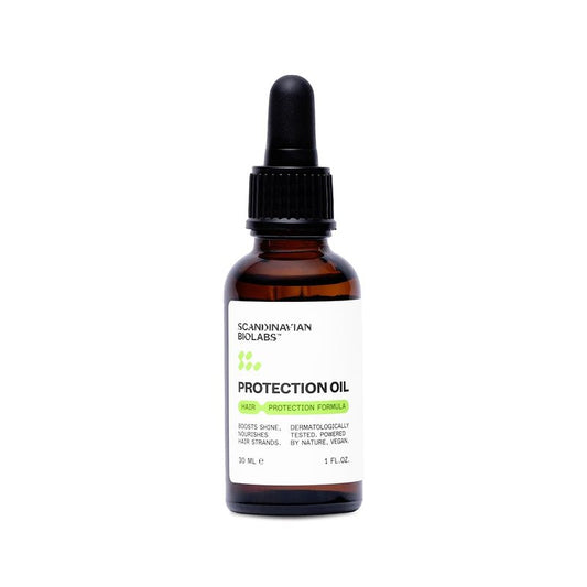 Scandinavian Biolabs Protection Oil | Enhances Shine, Heat Protection, Frizz Control, Deep Moisture, Smooths Split Ends, Silicone-Free, Fragrance-Free, 30 mL/ 1 Oz