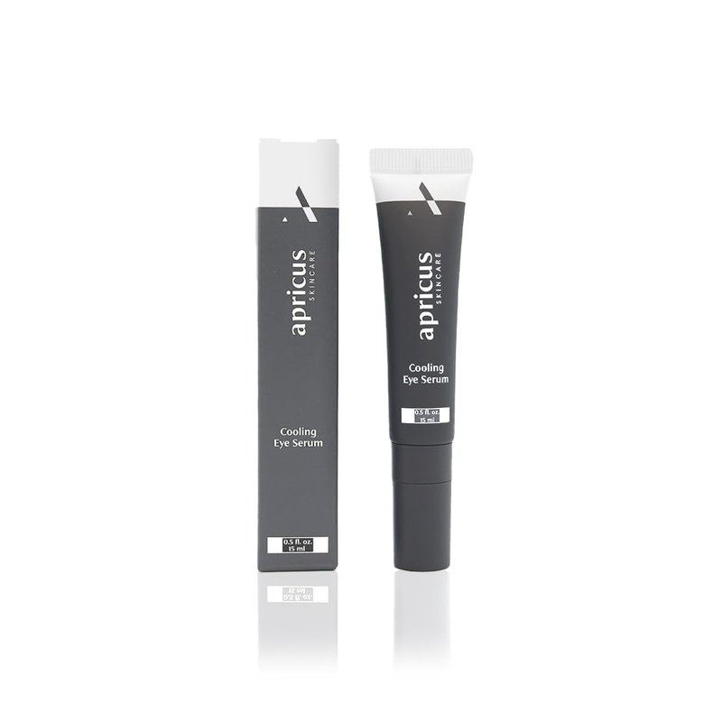 Apricus Eye Serum - Caffeine Peptide Formula for Dark Circles, Puffiness & Fine Lines | Lightweight Anti-Aging Treatment