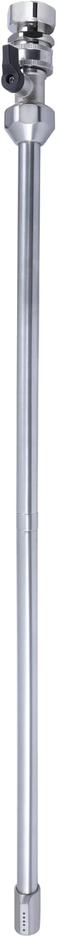 G-Sunny All-Metal RV Toilet Wand with Shut-Off Valve, RV Black Tank Cleaner Wand with 360 Degree Swivel Adapter and Power Nozzle, for Cleaning Sediment