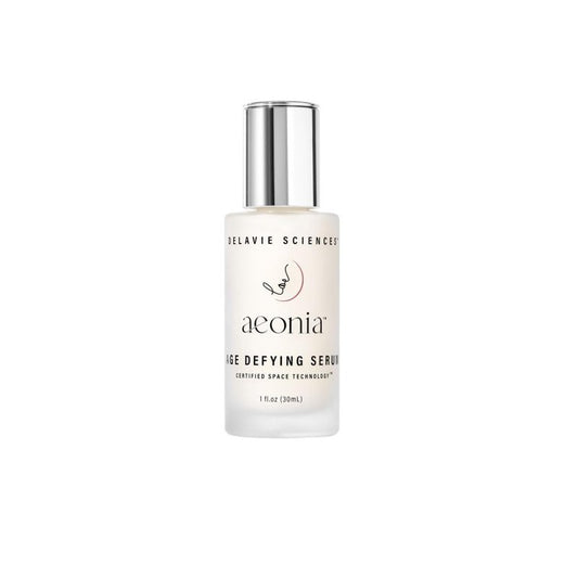 Aeonia Age-Defying Serum – Certified Space Technology Skincare, Age-Defying Face Serum with Bacillus Lysate, Resveratrol – Hydrates, Firms, Smooths Skin Texture & Reduces Fine Lines, 1 Fl Oz