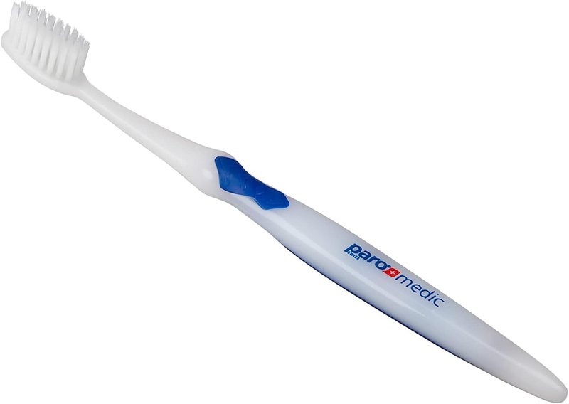 Paro Medic Soft Toothbrush, Conical and Soft Filament with Silky-Fine, Ultra Flexible End, Soft Konex The Gently Way to Clean The Gum (3 Pack Multi-Color)