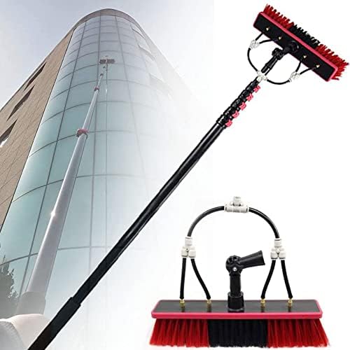 Water Fed Pole Telescopic Outdoor Window Cleaner, Conservatory Roof Cleaner/Water Fed Extendable Brush/Window Clean Kit Roof Cleaning Tools with 20m Water Supply Hose,12FT/3.6M