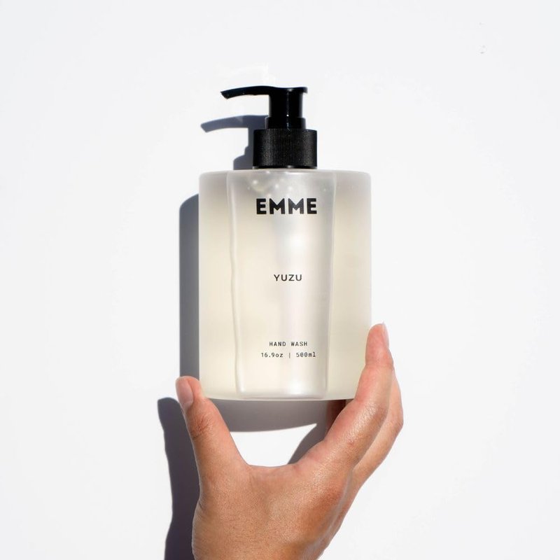 EMME nyc Hand Wash - Scented Liquid Hand Soap, Gentle Formula, Natural, Non-Toxic, Refillable Bottle 16.9 oz (Yuzu)