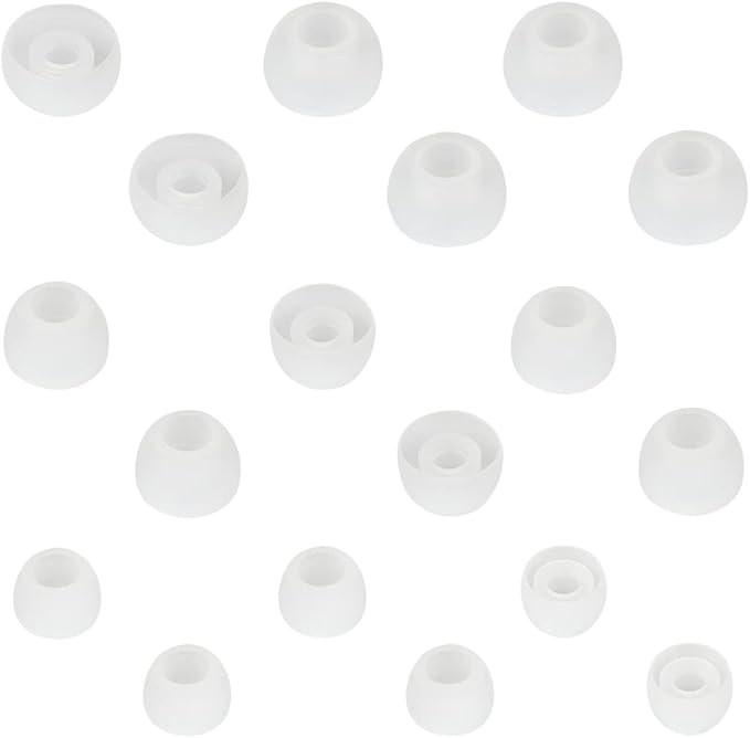 WKYMY Replacement Earbud Tips Silicone Eartips for in- Ear Headphones Rubber Tips Earbud Caps 9 Pairs S M L