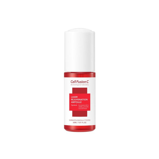 Cell Fusion C Laser Rejuvenation Ampoule, 8 Peptides, Hyaluronic Acid & Collagen, Fine Lines, Dry Skin, Soothing & Hydrating Serum, For Youthful Complexion,1.01 fl.oz