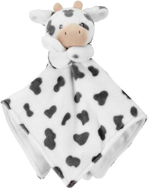Kids Preferred Cow Plush Stuffed Animal - Soft Snuggler Lovey Security Blanket for Comfort