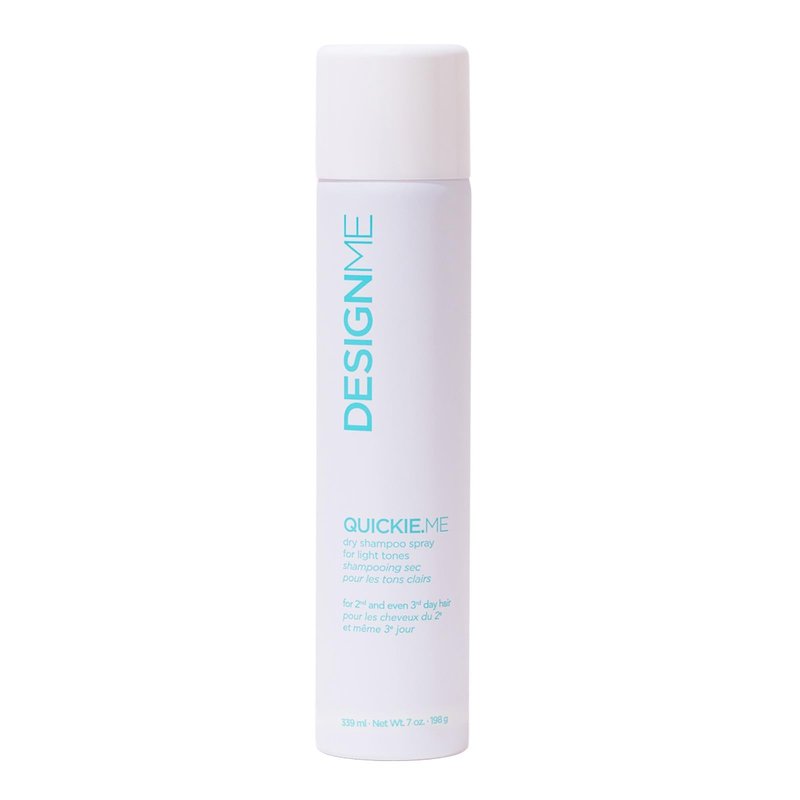 Design.Me QUICKIE.ME Dry Shampoo for Light Tones | Instantly Refreshes, Absorbs Oils | Root-Lifting Formula with Rice Starch | Residue-Free Waterless Spray for Blonde, Platinum, & Grey Hair