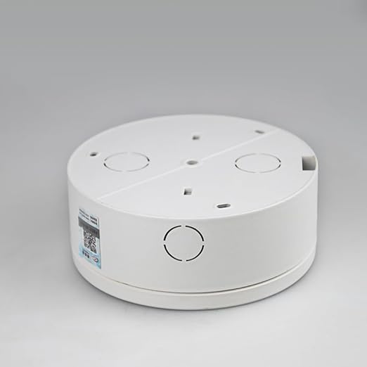 ZT-NET ZT-NET Universal Bullet Security Mount Box Dome Camera Junction Box Bracket Hide Cable ABS Plastic Enclosure Indoor Camera Cover CCTV Surveillance White 1 Pack (Not Included Camera)
