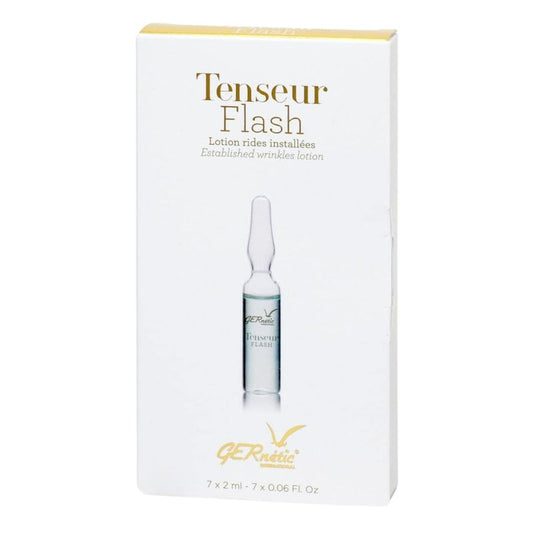 Gernetic Tenseur Flash Facial Ampoules - Intensive Lifting Treatment for Mature Skin | 7 x 2ml Vials