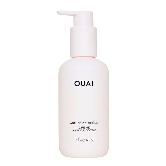 OUAI Anti-Frizz Cream - Moisturizing Hair Cream for Frizz Control & Heat Protection - Hydrating Jackfruit & Beetroot Extract | 6 oz