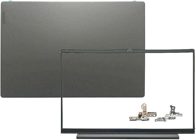 Wzqrps Replacement Laptop LCD Cover Back Rear Top Lid Hinges Front Bezel for Lenovo ideapad 5 15IIL05 15ARE05 15ITL05 15ALC05 5-15IIL05 5-15ARE05 5-15ITL05 5-15ALC05 5CB0X56073 5CB0Z31048 (Gray)