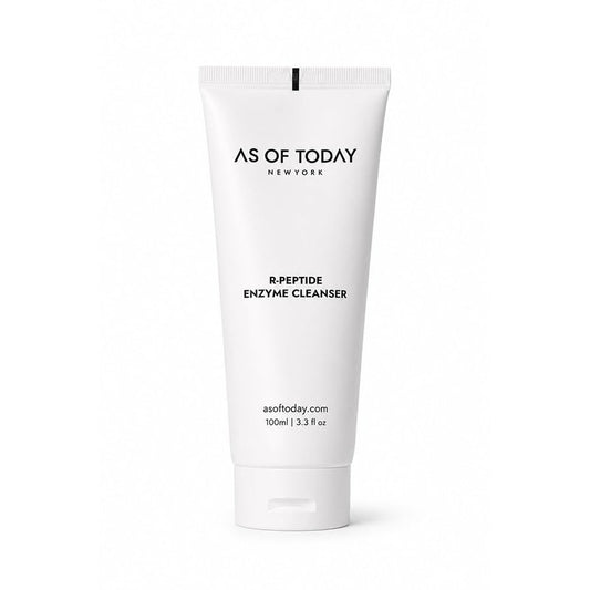 R Peptide Enzyme Cleanser | Dermatologist Tested Gentle Hydrating Face Wash with Peptides, Enzymes & Quillaja Extract | Non-Foaming Cleanser for Sensitive, Dry Skin | Clean Beauty | 3.3 fl oz