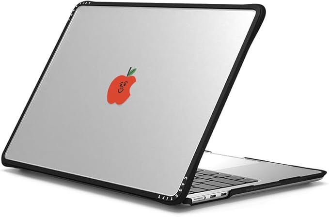 CASETiFY Impact MacBook Air 13.6" (M2-M5) Case [Cushioned Impact Corners/Scratch-Resistant/Anti-Slip Grip] - Apple MacBook Case - Clear Black