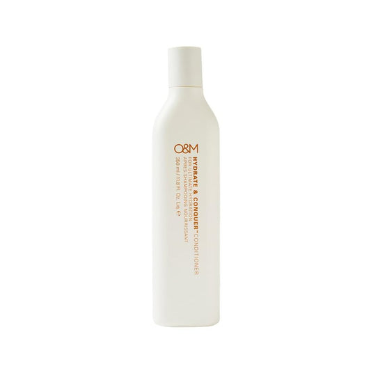 O&M Hydrate & Conquer Conditioner, Deep Moisturizing Dry, Damaged Hair Conditioner, Organic Coconut Oil, Vitamin C, Amino Acids, Color Safe, Vegan, Sulfate Free, Cruelty Free, Made in Australia, 350ml