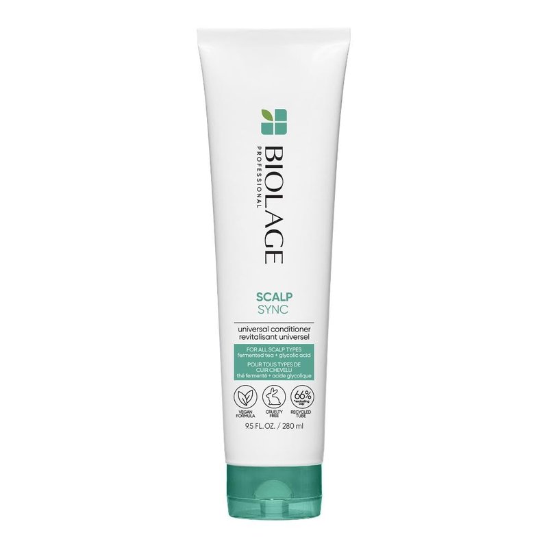 Biolage Scalp Sync Universal Conditioner | Lightweight Conditioner | Nourishes Hair & Promotes Healthy Scalp | Fermented Tea & Glycolic Acid | Sulfate-Free | Paraben-Free | For All Scalp Types