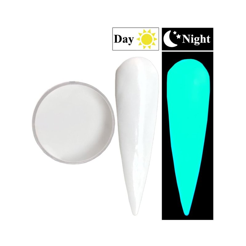 Glow in the dark White Acrylic Nail Powder for French Nails Art 1OZ AP061