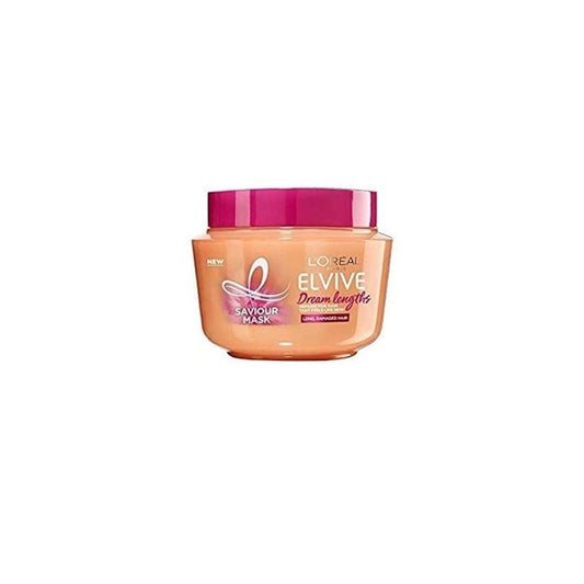 L'Oreal Paris Elvive Dream Lengths Hair Mask, Nourishing & Strengthening Treatment, Enriched with Castor Oil, For Long, Damaged Hair 300ml