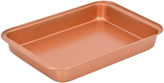 Skiennix Nonstick Copper Baking Pan - Ceramic Coated for Even Cooking | Dishwasher & Oven Safe, PTFE & PFOA Free