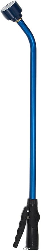 Dramm Touch-N-Flow Rain Wand â 30â Long, Blue â Full Watering Flow with Trigger-Style Shut-Off Valve & Lock â High-Flow, Gentle Spray for Gardens, Hanging Baskets & Flowerbeds
