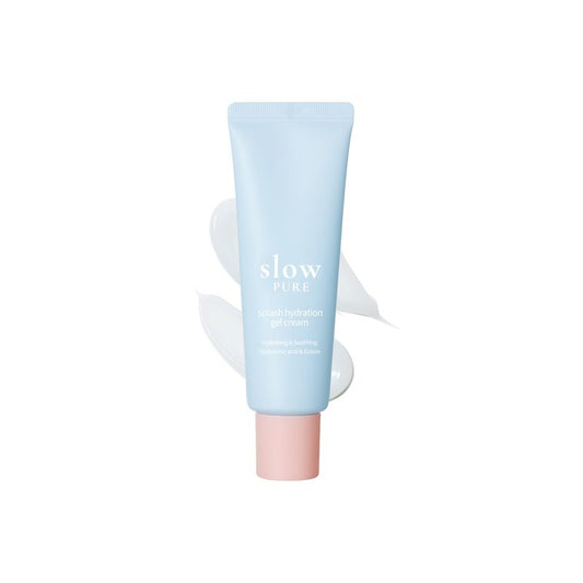 slowpure Splash Hydration Gel Cream - 65% Birch Sap, 7-Layer Hyaluronic Acid & Ectoin, Slow-aging Korean Skin Care Cooling Moisturizer for Instant Hydration and Barrier Care, 1.69 fl.oz