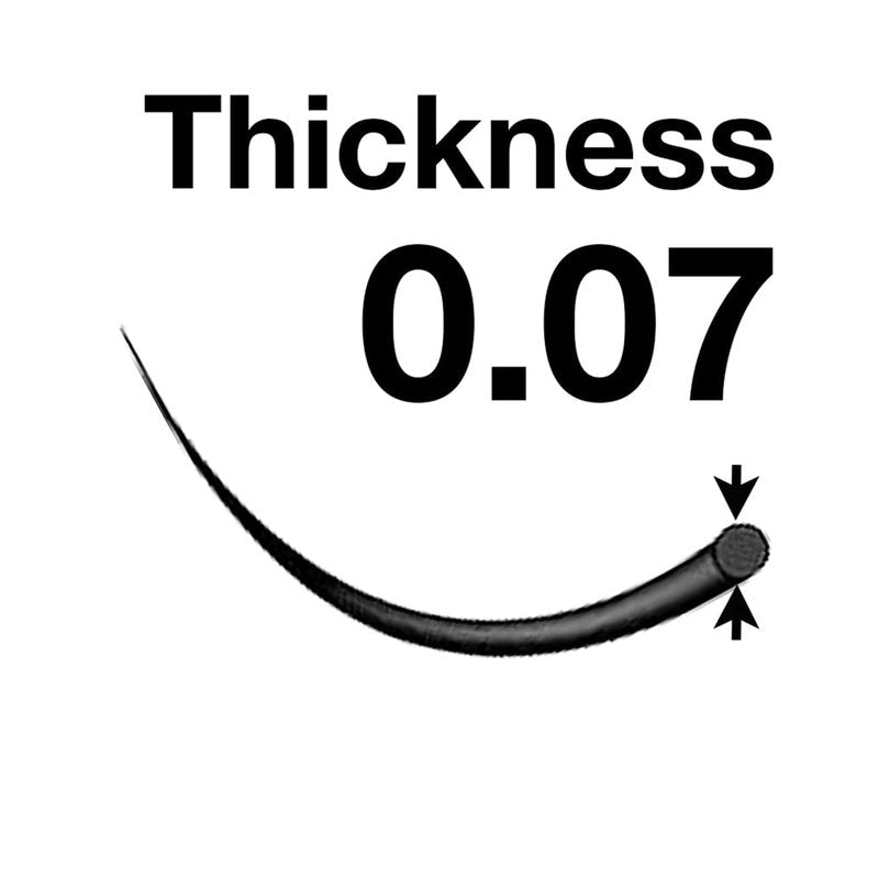 EMILYSTORES Eyelash Extensions 0.07mm Thickness D Curl Length 17mm Single Size Rapid Volume Eyelash For Lash Extensions, Easy Fan Blooming Flower Lashes, Self Fanning Lashes, (0.07,D,17mm)
