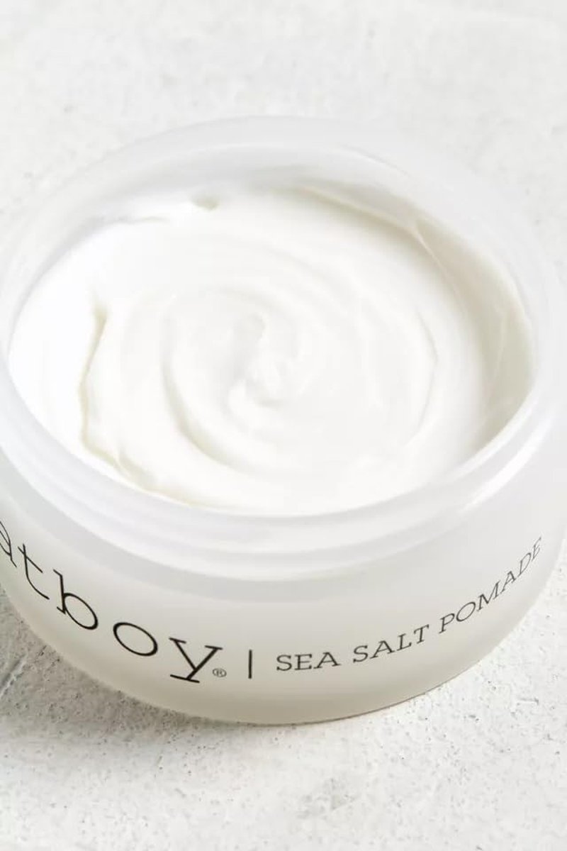 Fatboy Sea Salt Hair Pomade - Lightweight Hold for Tousled Beach Waves | Paraben-Free, 2.6 Oz