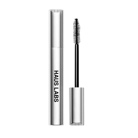 HAUS LABS B Structural Volumizing and Lengthening Mascara Black Onyx – Vegan Biotech Mascara for 5X Volume, Strengthened & Lifted Lashes, Long-Wearing, 0.27 oz
