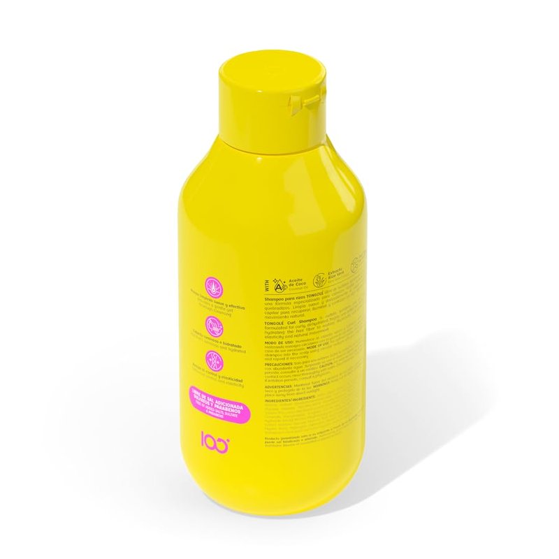 Nourishing Shampoo for Wavy & Curly Hair - La Pocion Tongolé | 15.2 Fl Oz (450 ml) Cleanse & Revitalize