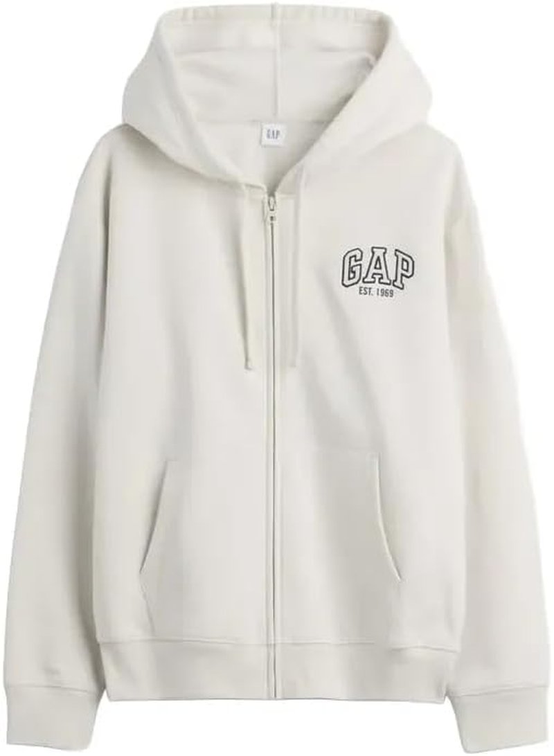GAP Women's Hooded Logo Full Zip Jacket - Stylish & Comfortable Outerwear
