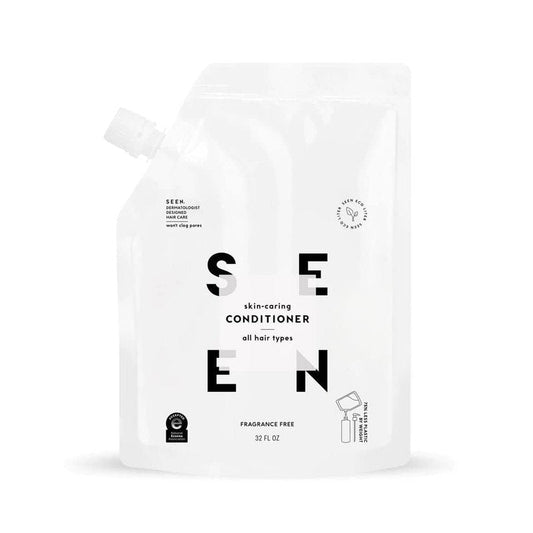 SEEN Conditioner Eco-Refill - Fragrance-Free Non-Comedogenic Hair Care for Sensitive Skin | 16 oz