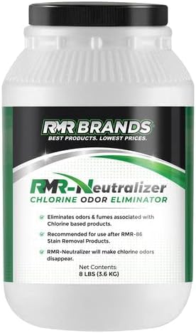 RMR-Neutralizer, Chlorine and Bleach Odor Eliminator - Neutralizes Odors From Chlorine and Bleach-Based Indoor & Outdoor Cleaners, 5oz Makes 1 Gallon, 8 pounds