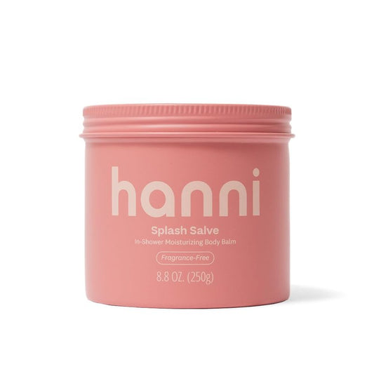 HANNI Splash Salve Body Mask, In-Shower Moisturizer with Coconut, Jojoba, Shea Butter & Glycerin, Deep Conditioning for All Skin Types, FRAGRANCE-FREE, 250 mL / 8.8 oz