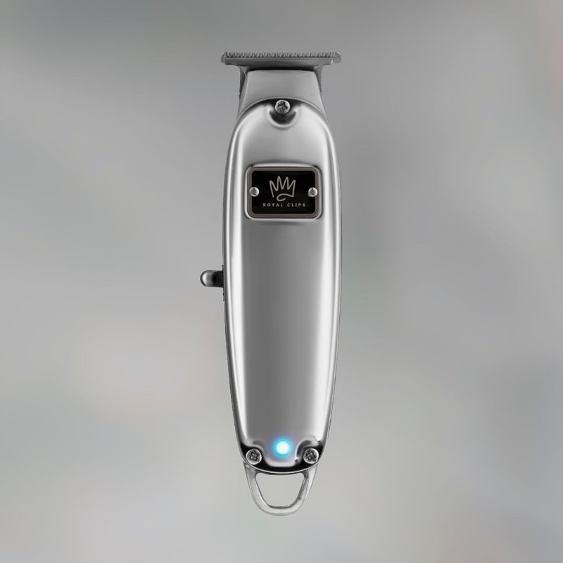 Royal Clips Hair and Beard Fade Kit – Professional Clipper, Trimmer & Foil Shaver Bundle for Men, Complete Haircut Set for Barbers, Home Use & Grooming– Holiday Gift for Men, Fathers, Brothers- Silver
