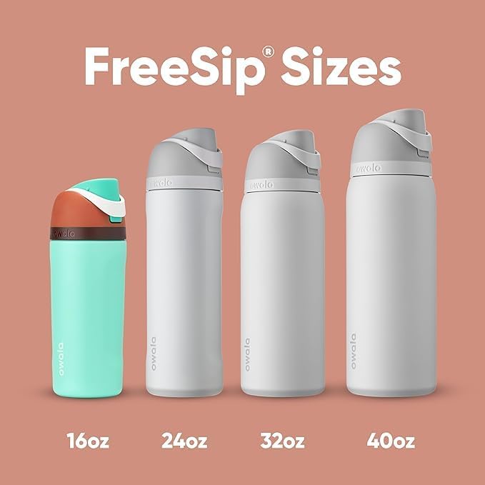 Owala FreeSip Insulated Stainless Steel Water Bottle - 32 oz BPA-Free | Perfect for Sports & Travel, Iced Breeze