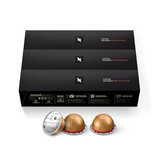 Nespresso Capsules Vertuo, Fortado Decaffeinato, Gran Lungo, 30-Count Coffee Pods, Brews 5.0 oz.