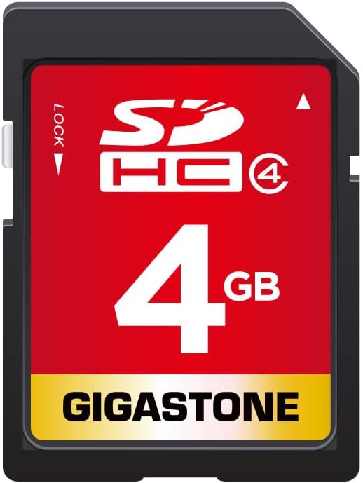 GIGASTONE 4GB SD Card SDHC UHS-I Class 4 Memory Card for Photo Video Music Voice File DSLR Camera DSC Camcorder Recorder Playback PC Mac POS, with 1 Mini case