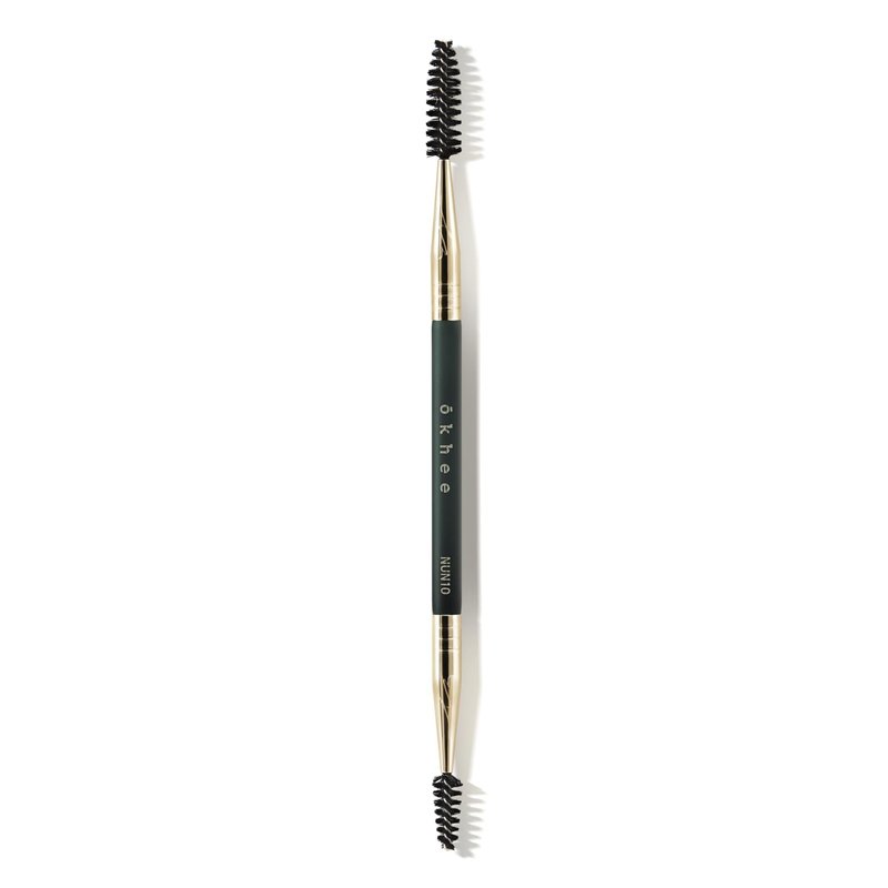 SOO ADOR okhee Dual Spoolie Brush NUN10 – Professional Korean Makeup Brush, Dual-Sided Brow & Lash Spoolie for Groomed Eyebrows, Clump-Free Lashes & Polished Finish