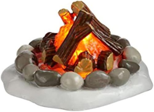 Department 56 | Lit Fire Pit Accessory Figurine - 1.5 Inch for Villages Display
