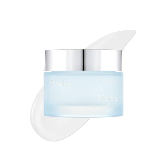9 wishes Hydra Ampule Cream 1.7Fl. Oz, 50ml Powerful Hydration with Coconut Water - Long Lasting Hydration Facial Moisturizer
