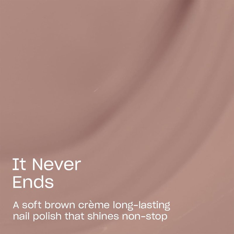 OPI Infinite Shine It Never Ends | Opaque Dark Brown Crème Long Wear Gel Like Nail Polish | Vegan, Long Lasting, Streak Free