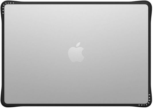 CASETiFY Impact MacBook Air 15" (M2-M5) Case [Cushioned Impact Corners/Scratch-Resistant/Anti-Slip Grip] - Clear Black