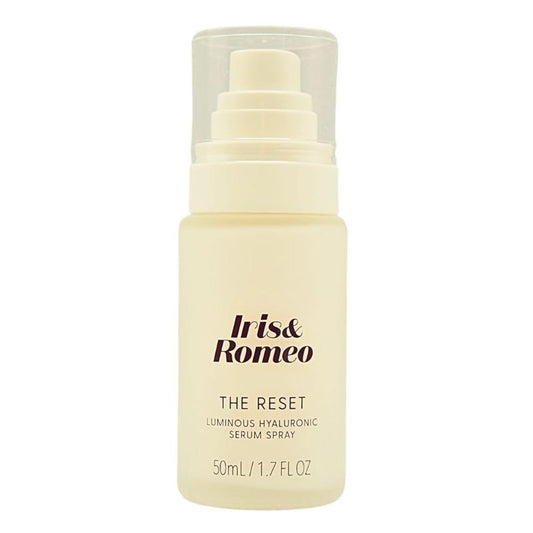 IRIS&ROMEO Mini The Reset 3-in-1 Face Mist 1.7 oz Hydrating Serum Spray with Hyaluronic Acid & Niacinamide, Glow-Boosting Skincare Mist