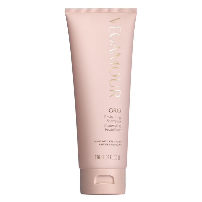 VEGAMOUR GRO Revitalizing Shampoo, Support Thicker, Fuller Looking Hair, Shampoo Formulated Without Sulfates for Thinning Hair with Vegan Keratin, Natural Citrus Scent (8 fl. oz.)