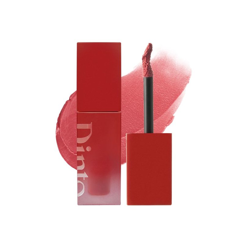 DINTO Blurring Lip Veil - Soft Velvet Blurry Matte Finish Lip Tint, Sheer Natural Coverage, Moisturizing Formula, Long Lasting, Vegan & Cruelty-Free (10 colors) (105 Piano, 0.11 fl.oz.)