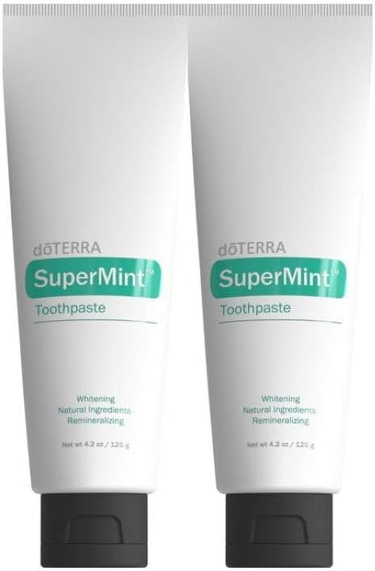 doTERRA SuperMint Toothpaste - Natural Whitening Formula | 125g Tube