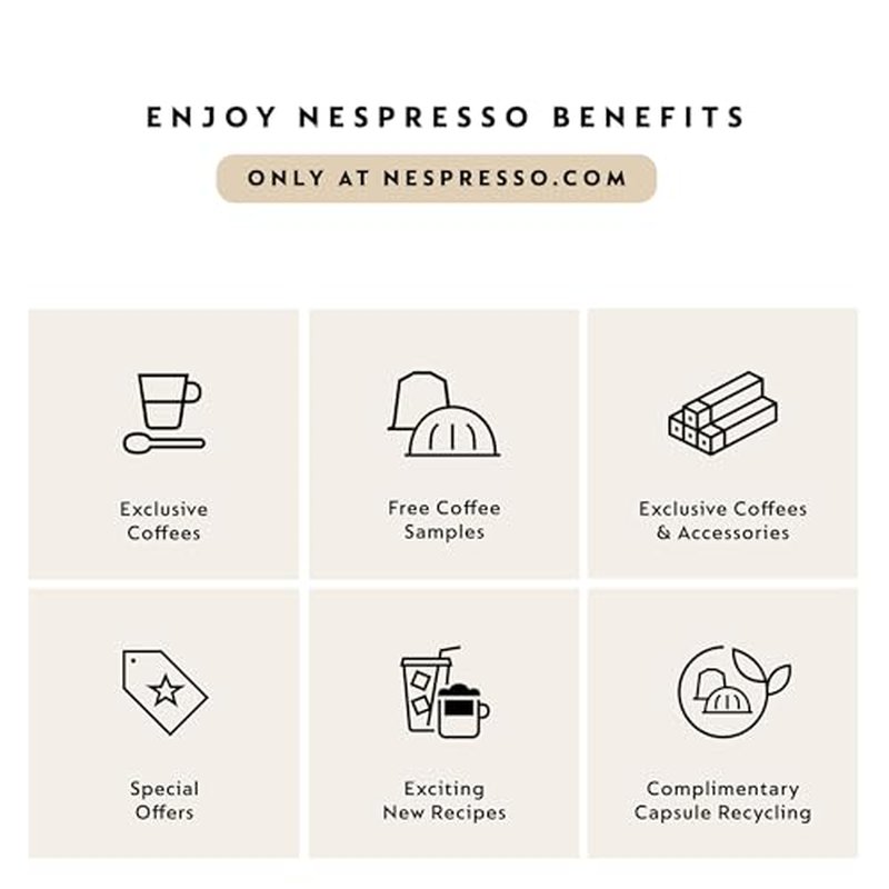 Nespresso Capsules Vertuo, Fortado Decaffeinato, Gran Lungo, 30-Count Coffee Pods, Brews 5.0 oz.