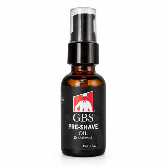 G.B.S Pre-Shave Oil for Sensitive Skin, Sandalwood, 1-Oz