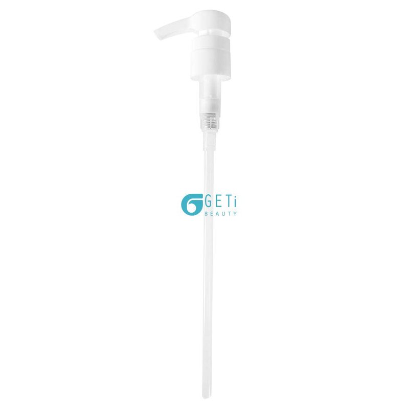 2-Pack Liter 33.8 oz Shampoo Conditioner Pump Dispenser | Fits Most Salon Brand Liter Size Bottles with a 1-inch Wide Opening | Not Compatible with Joico or Amika Bottles | White | by Geti Beauty