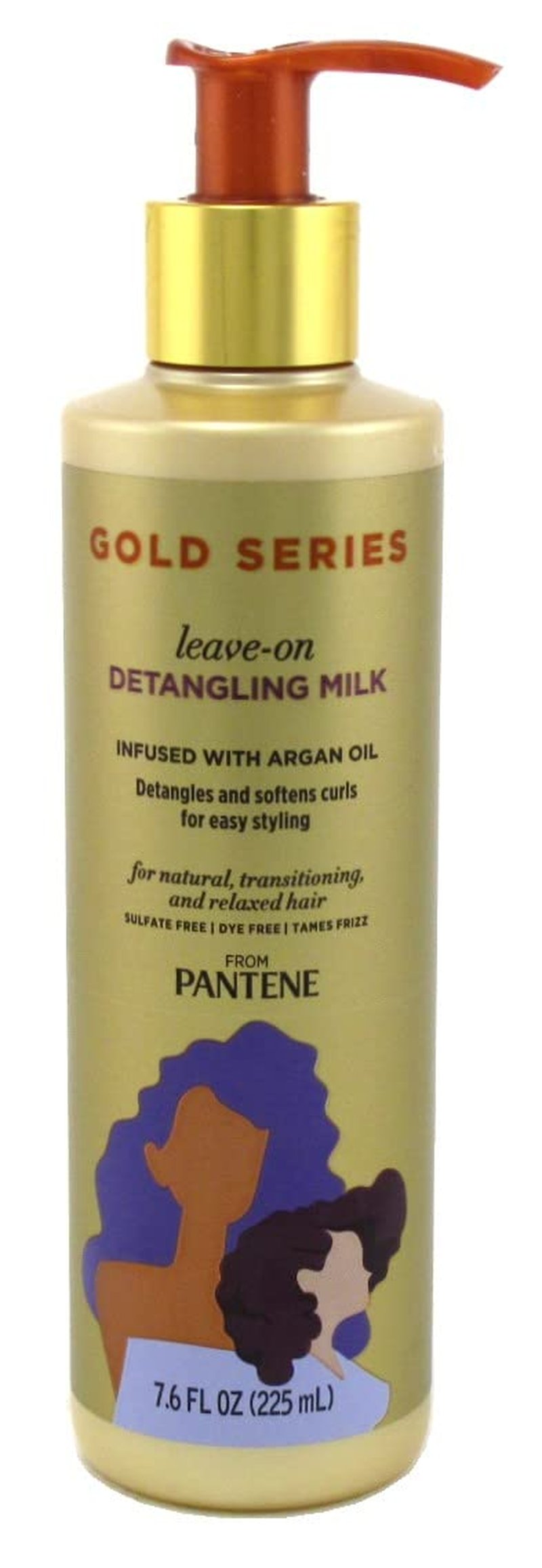 Pantene Gold Series Leave-In Detangling Milk 7.6 Ounce (Pack of 3)